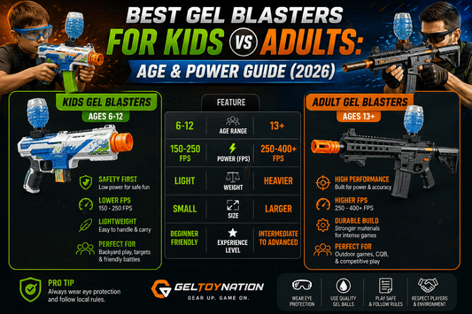 Best Gel Blasters for Kids vs Adults: Age & Power Guide (2026) - Gel Toy Nation