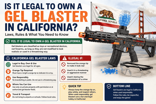 Is It Legal to Own a Gel Blaster in California? (2026 Guide) - Gel Toy Nation
