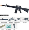 GEL TOY NATION Full Size BLG M16 V2 Electric Full Auto 7mm-8mm Gel Blaster US-STOCK