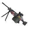 GEL TOY NATION M249 Kids Toy Gun Orby Gel Blaster red graffiti